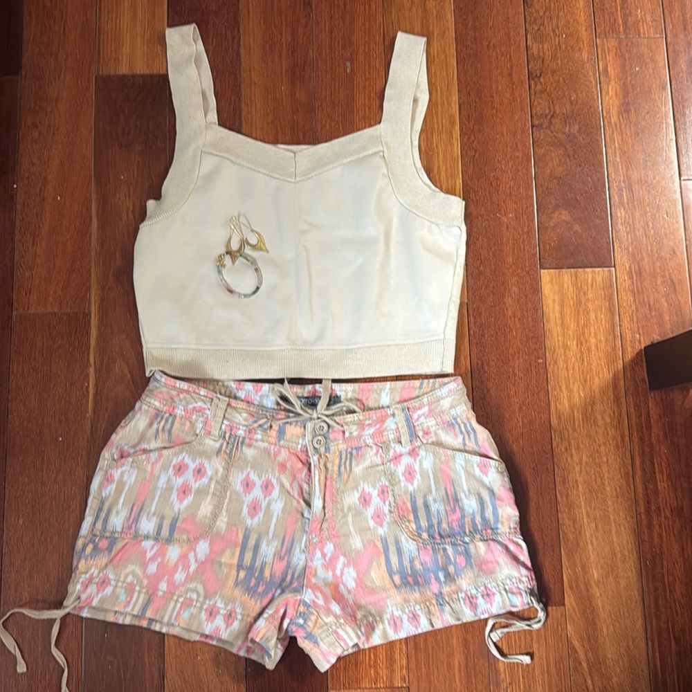 Anthropologie x Marrakech, linen ikat shorts